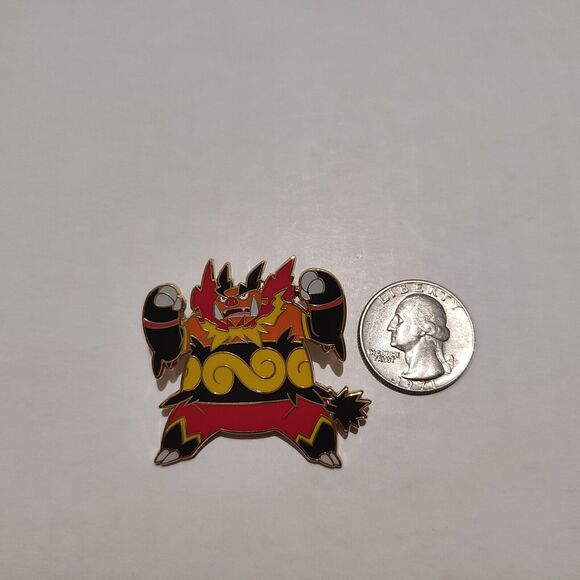 Pokemon Emboar Enamel Pin Official Nintendo Collectible Lapel Pin Badge Figure - Picture 2 of 3